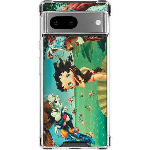 Betty Boop At Sea Google Pixel 8a Clear Case